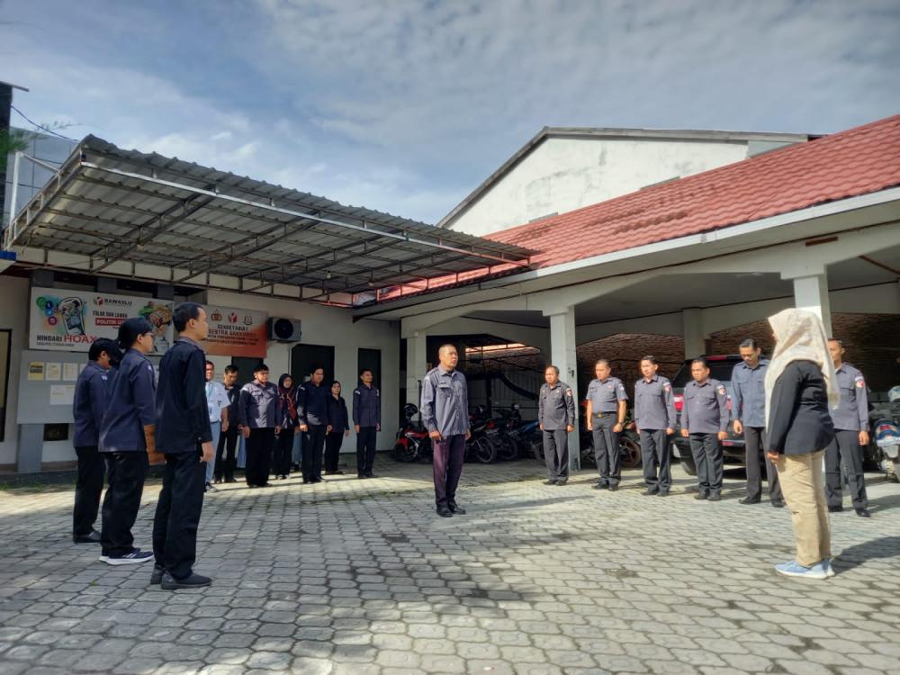 Kawal Tahapan Pemutakhiran dan Penyusunan Daftar Pemilih Pemilu 2024, Bawaslu Kotim Laksanakan Apel Patroli Pengawasan Kawal Hak Pilih