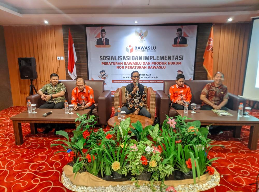 Tingkatkan Kompetensi Hukum Kepemiluan, Bawaslu Kotim Gelar Sosialisasi Perbawaslu dan Produk Hukum Non Perbawaslu
