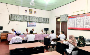 Bawaslu Kotim Audiensi Dengan Badan Kesbangpol Kotim