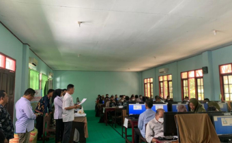 Bawaslu Kab. Kotim Awasi Seleksi Tertulis Berbasis CAT Para Peserta Calon Anggota PPK Pemilu 2024 se-Kabupaten Kotawaringin Timur