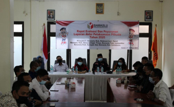 Rapat Evaluasi dan Penyusunan Laporan Akhir Pelaksanaan Pilkada Tahun 2020