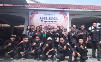 Bawaslu Kotim Gelar Apel Siaga Pengawasan Acara Satu Tahun Menuju Pemilu 2024