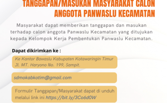 TANGGAPAN/MASUKAN MASYARAKAT